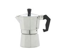 Home espresso collection, Caffettiera, in alluminio con manico e pomolo antiscottatura, 3 tazze