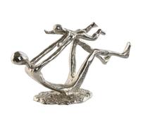 Home ESPRIT Figura Decorativa Argento 25 x 8 x 14 cm (2 Pezzi)