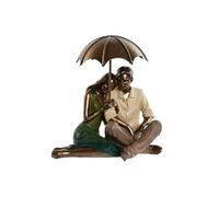 Home ESPRIT Figura decorativa verde oro coppia 15 x 11,5 x 12 cm