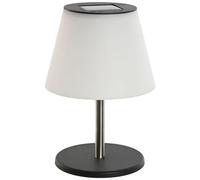 HOME ESPRIT - Lampada Da Tavolo Home Esprit Bianco Nero Pvc Acciaio Inossidabile Alluminio 18 X 18 X 26,5 Cm