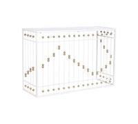 Home ESPRIT Mobile ausiliario Bianco Oro Specchio 120 x 40 x 80 cm