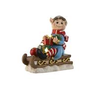 Home ESPRIT Ornamento Natalizio Rosso Verde Multicolore 33 x 18 x 35 cm