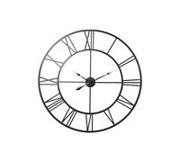Home ESPRIT Orologio da parete nero metallo 100 x 3 x 100 cm