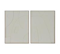 Quadro Home ESPRIT Astratto Scandinavo 75 x 4 x 100 cm [2 Unità]