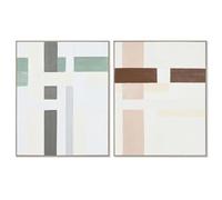 Home ESPRIT Quadro astratto urbano 82,2 x 4,5 x 102 cm (2 pezzi)