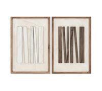 Home ESPRIT Quadro Moderno 42,5 x 4 x 62,5 cm (2 Pezzi)