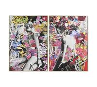 Home ESPRIT Quadro moderno 80 x 3,5 x 120 cm (2 pezzi)