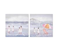 Home ESPRIT Quadro per Bambini 80 x 3 x 80 cm (2 Pezzi)