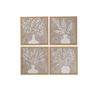 Home ESPRIT Quadro Vaso scandinavo 30 x 2 x 30 cm (2 pezzi)