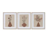 Home ESPRIT Quadro Vaso scandinavo 42,5 x 3 x 52,5 cm (3 pezzi)