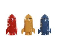 Home ESPRIT Salvadanaio Dolomite per bambini 12,5 x 12,5 x 19 cm (3 pezzi)