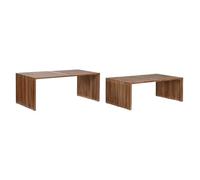 Home ESPRIT Set di 2 tavoli naturali in legno di teak 116 x 60 x 46 cm
