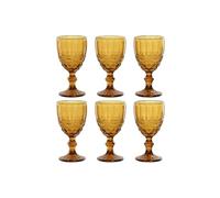 Home ESPRIT Set di Tazze Ambra Cristallo 325 ml (6 Pezzi)