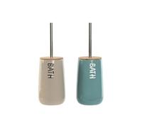 E_0002_S3054256 Home Esprit Scopino per il Bagno Home ESPRIT Beige Turchese Bamb