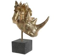 HOME ESPRIT - Statua Decorativa Home Esprit Nero Dorato 33 X 24 X 43,5 Cm