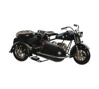 Home ESPRIT Statuetta Decorativa Nera Argentata Vintage Sidecar 35 x 24 x 16,5 cm