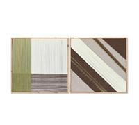 Home ESPRIT Tela Urban 80 x 3 x 80 cm (2 Pezzi)