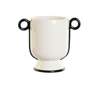 Home ESPRIT Vaso Bicolore Ceramica Moderno 21 x 13 x 18 cm (12 Pezzi)