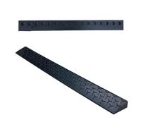 Home Essentials, rampa per marciapiede in Gomma Antiscivolo per impieghi gravosi 12x5x100 cm (4,7x1,9x39 Pollici) per transizioni fluide tra Veicoli e sedie a rotelle. Rampa di SOG