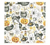 Home Fashion 20 tovaglioli con simboli di Halloween, decorazione da tavola, tovaglioli di carta con motivo, anche per decoupage e decoupage, 33 x 33 cm.