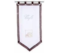 Home Fashion 23127 - 140 Tenda aerografo, 160 x 80 cm, Voile, Colore Marrone