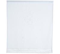 Home Fashion Caffetteria in Voile Stampato, Tessuto, Bianco, 100 x 90 cm