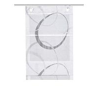 Home Fashion Tenda a Rullo Magnetica a Righe Orizzontali, Stampa Digitale Vitus, Grigio, 130 x 60 cm