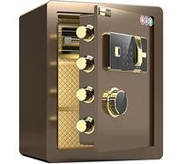 Home Fireproof And Anti-Theft Safety Box Steel Safe Fingerprint Password Lock Security Storage Cabinet 6 Ways to Unlock,36x30x40cm