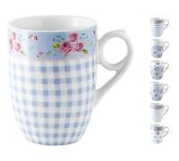 Home Flower Set 6 Mug, Porcellana, cc380