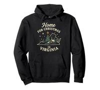 Home for Christmas in VA Shirt Church Snow Virginia Graphic Felpa con Cappuccio