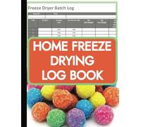 Home Freeze Drying Log: Track Your Candy Creations: A Batch Record Book for Home and Small Business Treat Making
