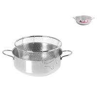 HOMe Friggitrice Inox Cm28 Con Cestello Cm27