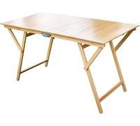 HOME FURNISCHING BUONOCORE TAVOLO LAURA PIEGHEVOLE STRISCE IN LEGNO DI FAGGIO 70X140 CM NATURALE FRASM