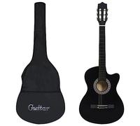 Home & Garden - Chitarra classica western con 6 corde, 96,5 cm, 12 pezzi, colore: Nero