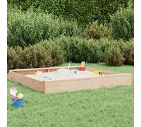 Home & Garden-Sandbox con sedili Quadrato in legno massello di pino - Mobili a scelta