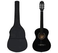 Home & Garden - Set chitarra classica per principianti, 8 pezzi, 1/2, 86,4 cm, colore: Nero