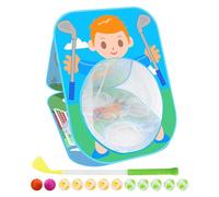 Home Golf Esercizio rete - rete di portatile per l'allenamento del golf, per interni ed esterni, rete da golf con palline da club per gli appassionati, ideale per migliorare lo slancio ed
