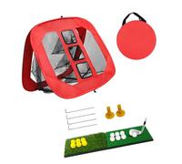 Home Golf Training Net per pratica Swing | Schermo pieghevole con tasche per mirare, custodia per il trasporto, trapani da cortile
