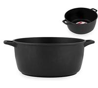 Home Granchef Casseruola Antiaderente con 2 Manici, Alluminio pressofuso, Nero, 26 cm