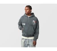 Home Grown x Stranger Things Villains Patch Zip Hoodie, grigio S,M,L,XL
