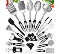Home Hero Set Utensili da Cucina 40 Pezzi Acciaio Inox Antiaderente