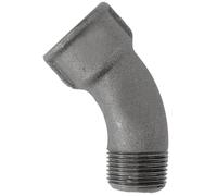 Home Invasion - Gomito curvo 45° - Ghisa nera - M/F - filettato - 3/4'' - 20 x 27 mm