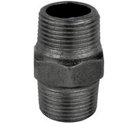 Home Invasion - Nipplo uguale - Ghisa nera - 1/2" - 15 x 21 mm
