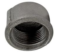 Home Invasion - Tappo femmina rotondo - ghisa nera - filettato - 1''1/4-33x42 mm