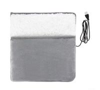 Home Inverno Caldo FootMat, Inverno Riscaldamento Caldo Piede Pad, Scaldapiedi Elettrico Ricarica USB Casa Lavabile 30Cm Morbido Peluche