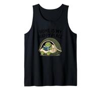 Home Is My Happy Place Cozy Turtle Under Shell Libro Canotta