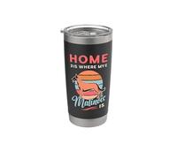 Home Is Where My Malinois Is Canine Belgian Malinois Bicchiere termico in acciaio inox doppia parete