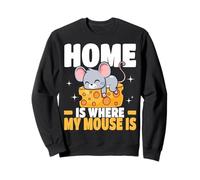 Home is Where My Mouse is Cute Mouse Graphic for Mouse Owner Felpa