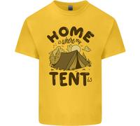 Home Is Where My Tenda È Divertente Campeggio T-Shirt Ragazzi Ragazze