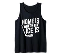 Home Is Where The Ice Is Retro Hockey Lovers Giocatori Sport Canotta